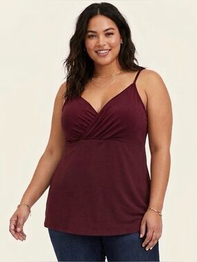 TORRID Burgundy Wrap Camisol